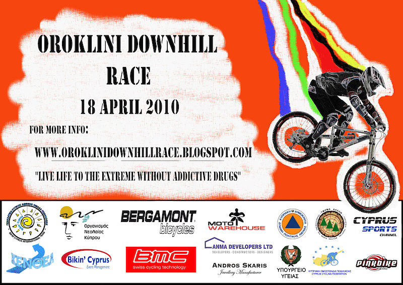The advertisement of the race that was held on the 18th of April 2010
