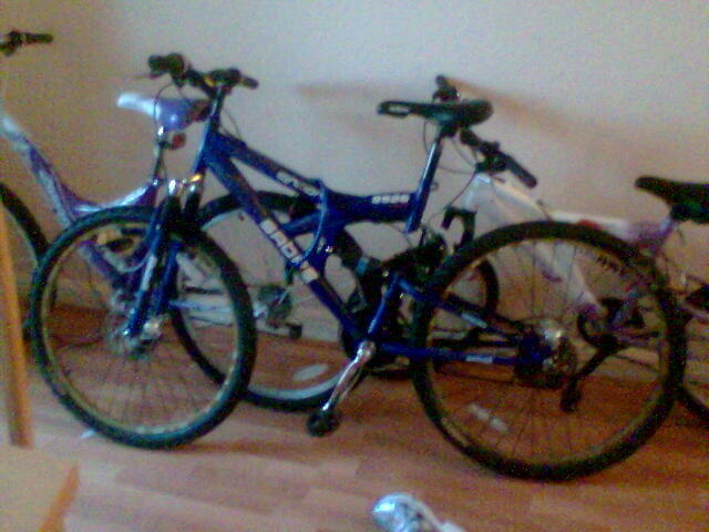 my not very good bike double disc and full suspension but still not the best