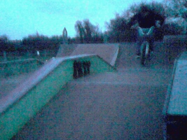 jumping over the funbox at stalham rec