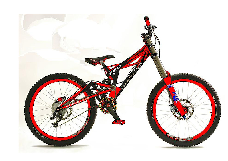 the new Committed Cycles 2011 Psyfer 01 DH bike that we will be start to build for 2011 season