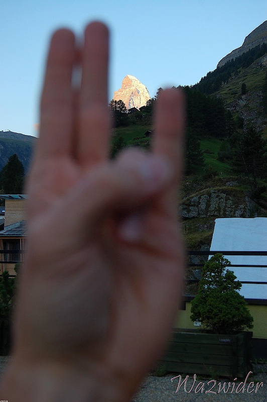 Taken from the hotel roof in Zermatt Switzerland.