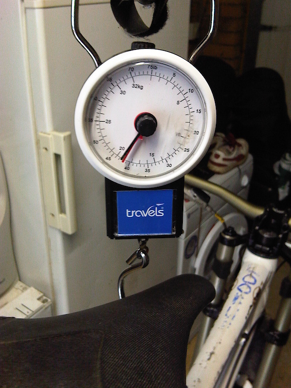 a healthy 42lbs for a bike of this caliber, and i havent even tried to be a weight weeny.