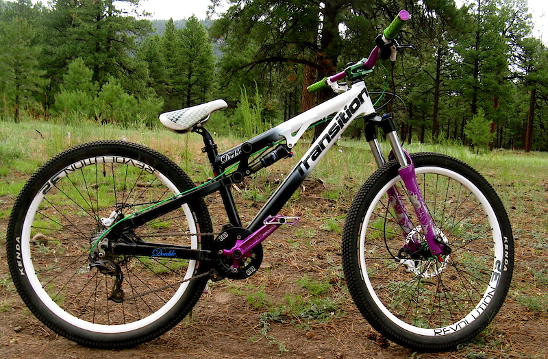 Transition Double 
slope style rig
R.W.P. team riders bike