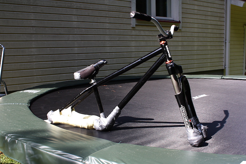 Me and my friends trampoline bike. King headset, Society Xeno, Ns District, Ns quark...