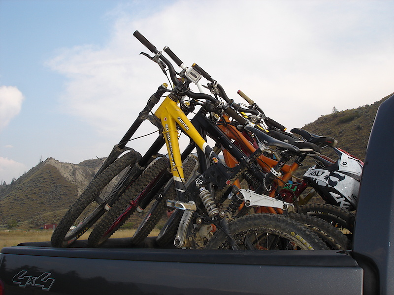 There's nothing better than seeing a truck full of DH bikes.