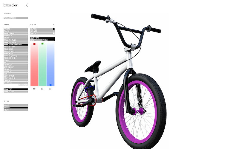 Colour scheme for the Mtb build. Yes, its a bmx, but the colours are right :)