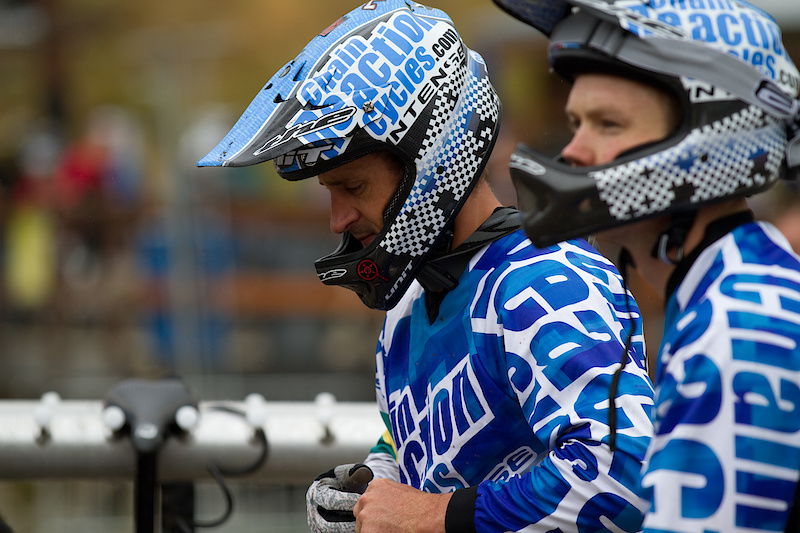 The Chain Reaction Cycles riders were out doing downhill practice