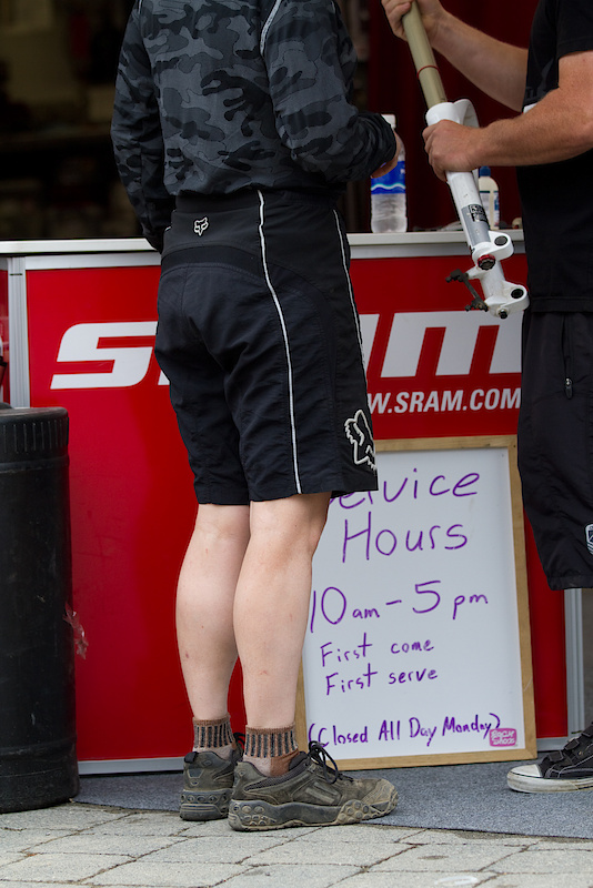 SRAM had their pits setup