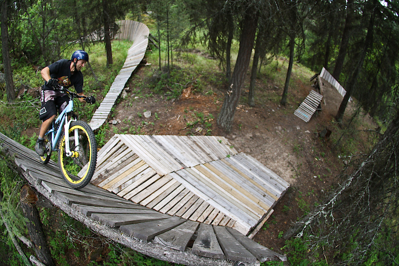 Slopestyle kinda trail, wicked rider &amp; trail builder