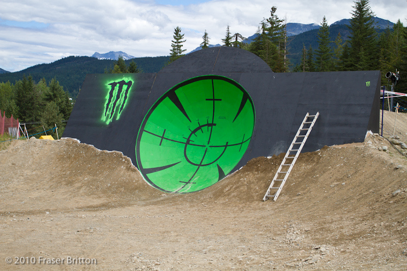 The Monster satellite dish/wall ride is up next.