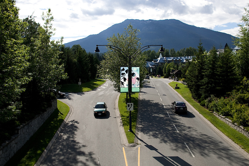 the traffic in and out of Whistler never stops.