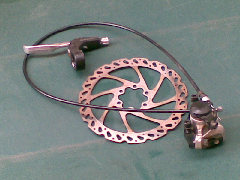 Shimano Front mechanicle disc brake set-up For Sale
