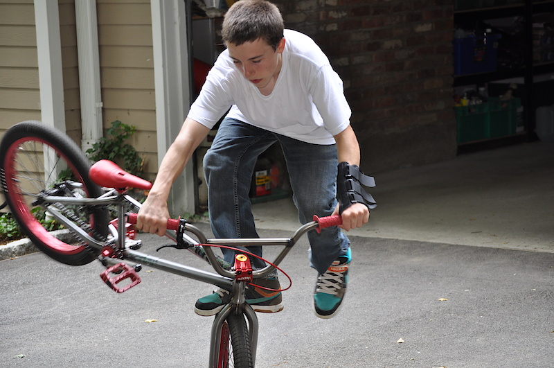 just chillin in town, gettin a little BMX action in