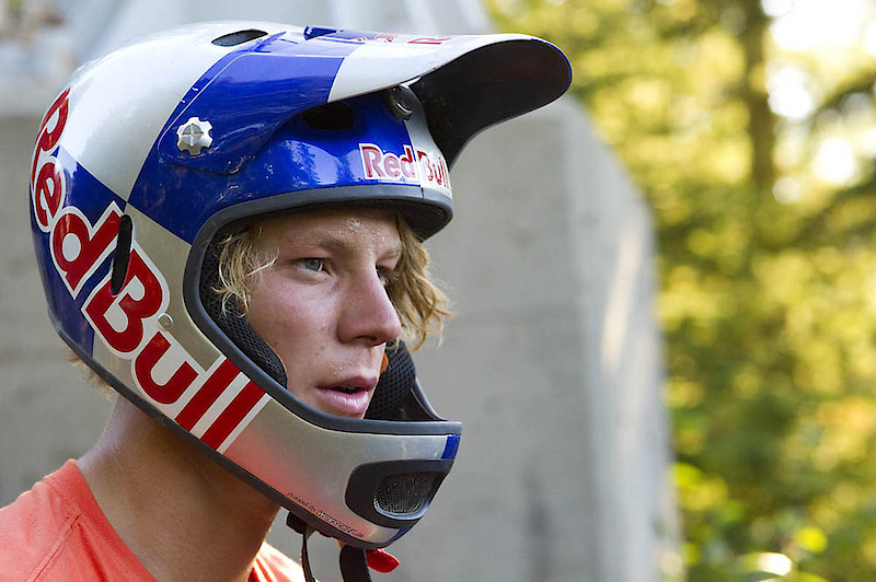 Martin Soderstrom visualizing his run. Too many spectators fail to realize how hard these riders train to be able to pull off the insane tricks that they do. It's not only God-given talent; but hard work, hours of training, and mental focus.