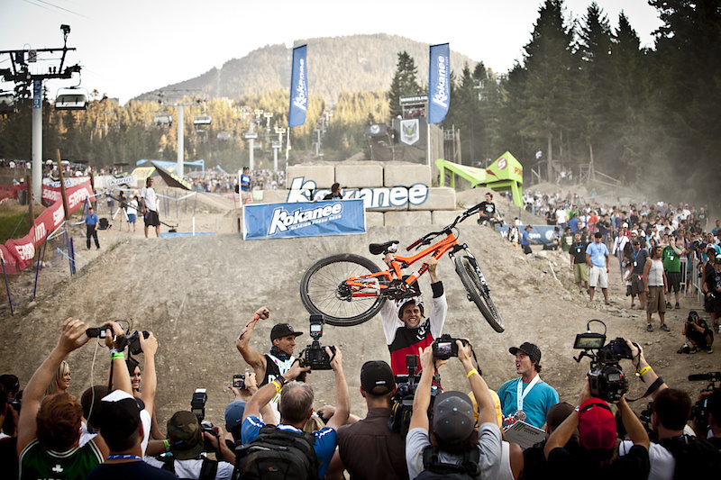 Top step of the podium, top of the world.