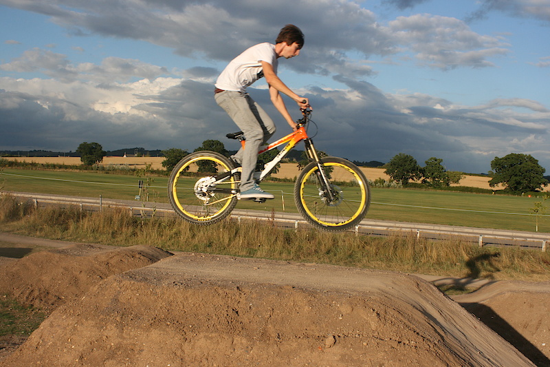 using the sx trail, and bmx to try the new jumps
