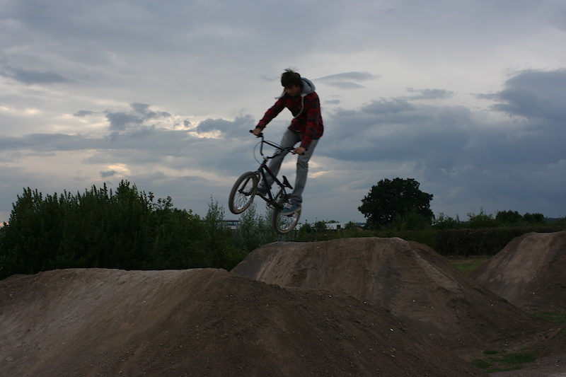 using the sx trail, and bmx to try the new jumps