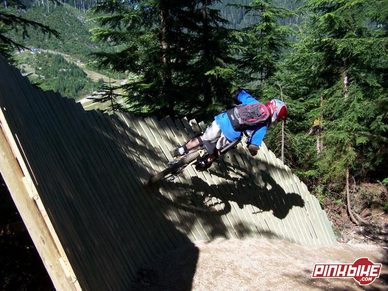Getting pretty high on the new wall ride at cypress, check the pic on cypress website