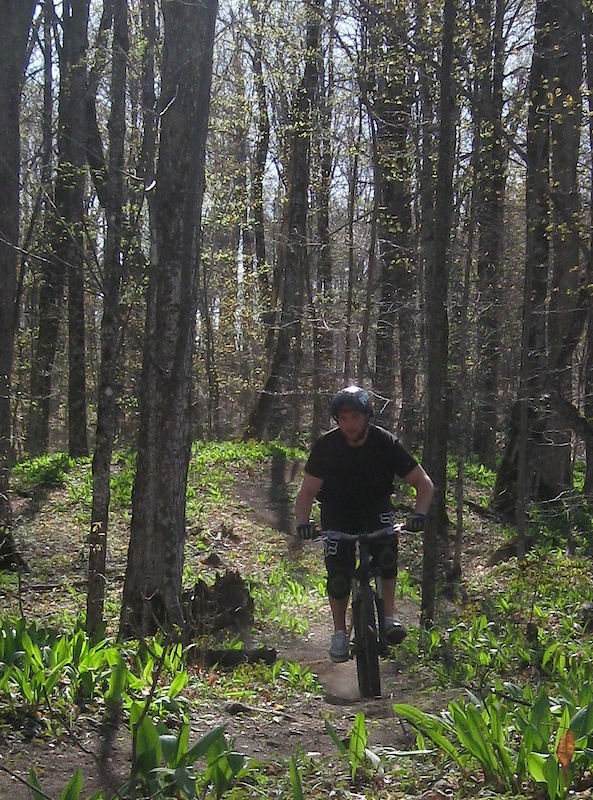 Tearin up local trails