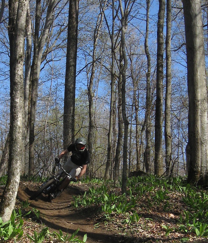 Tearin up local trails