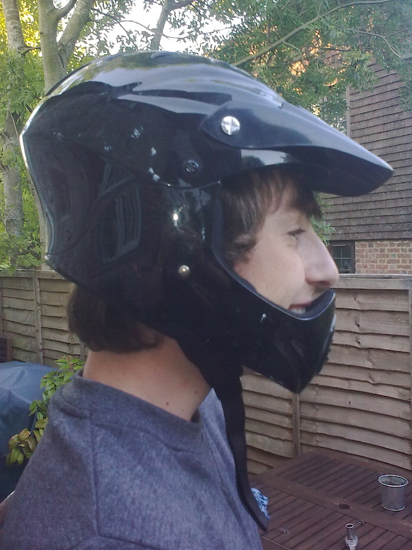 new cycling head wear.... not good for jews i dont think. :L