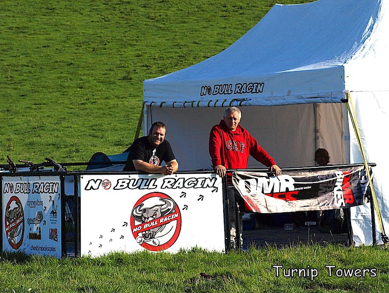 This is Steve and Clive from the No Bull Racin team. I couldn't include riding shots of them as they never stay on their bikes long enough for me to photograph! Steve and Clive were at the first uplift I went to, and they are always ready with a free cup of tea when I see them at races. I have met lots of people this year who have made me welcome in the DH world, but I think Steve and Clive are the friendliest / scariest (delete as appropriate!)