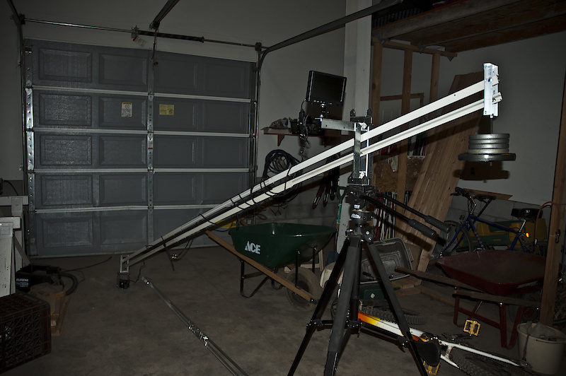Finally got it to work. Still some kinks to work out, but it should go into business next film shoot. Entirely handbuilt from my own design (same as every other crane design though). External preview monitor is a Glidecam L7-Pro.