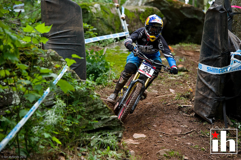 Jill Kintner practicing for her first ever World Cup Downhill