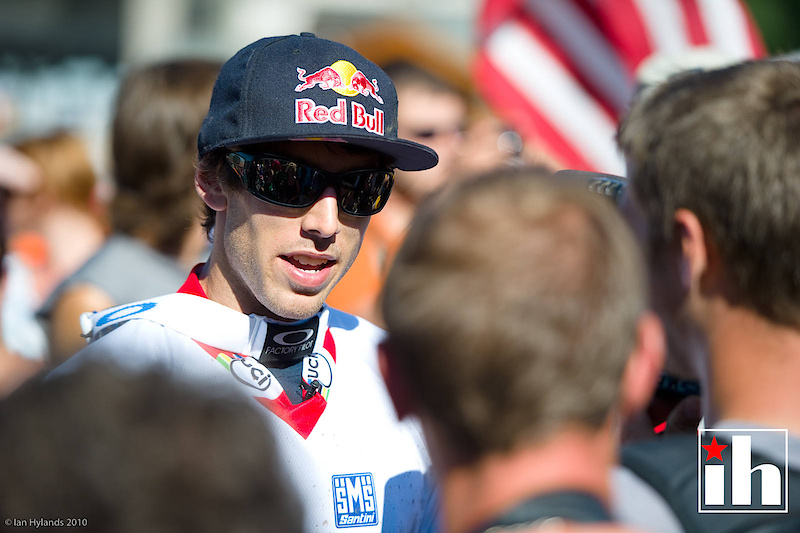 Gee Atherton won the Windham DH and also the overall World Cup Title