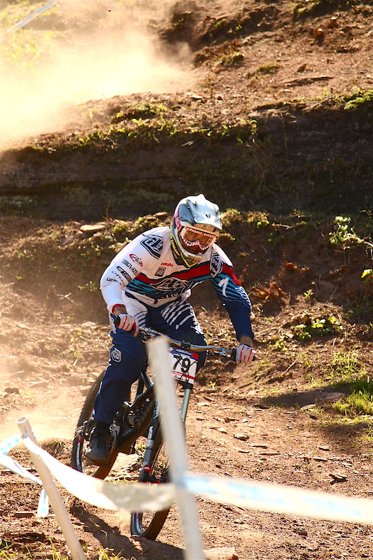 Rider in fast open section