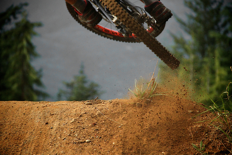 Ian on Crabapple Hits. By the end of shooting that jump, the rut was huge!
