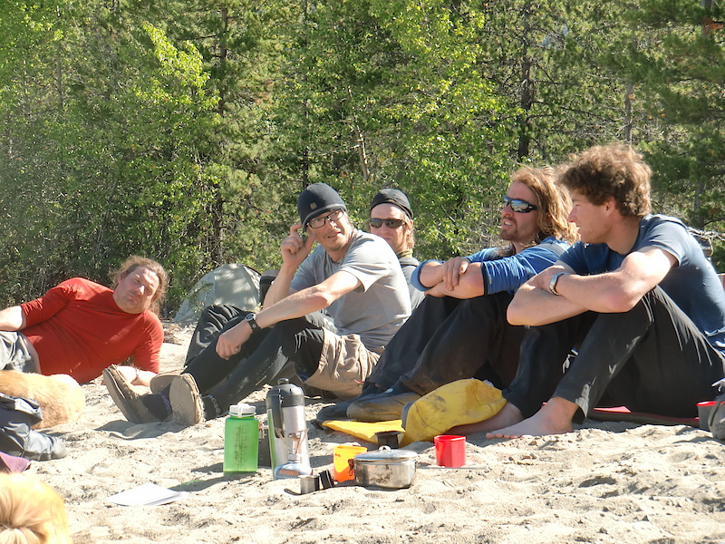 Pics from the "Chilcotin Epic 2010" for blog.
Chilling at the South end of Taseko Lake