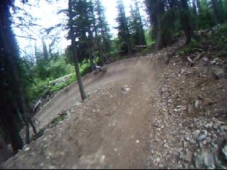 super nice berms at the top of the trail