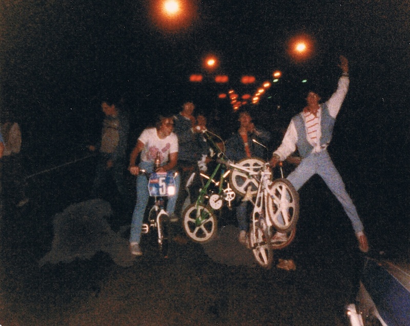 Fireworks Night on the bridge. Summer 1986.