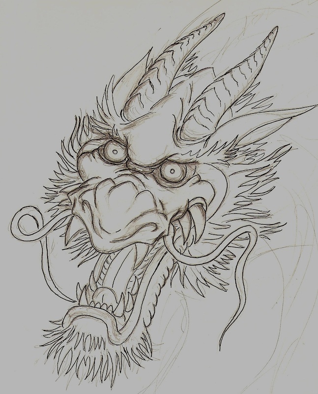 This is a design I am working on. It's a dragon backpiece I want to design... I know the head is VERY non-traditional, but I am working on a  traditional one too, to appease THAT other crowd. I thought I would change things up a bit with this one.