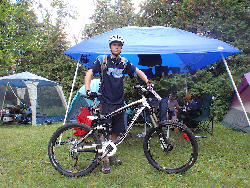 Me at the 24 Hours of Summer Solstice 2010. At the camp site ready for lap #1.