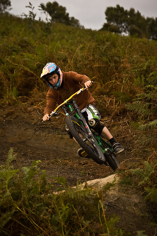 Jake railing the switchbacks