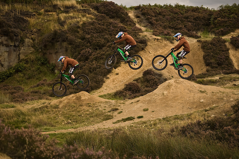 Jake on the stepdown at the quarry