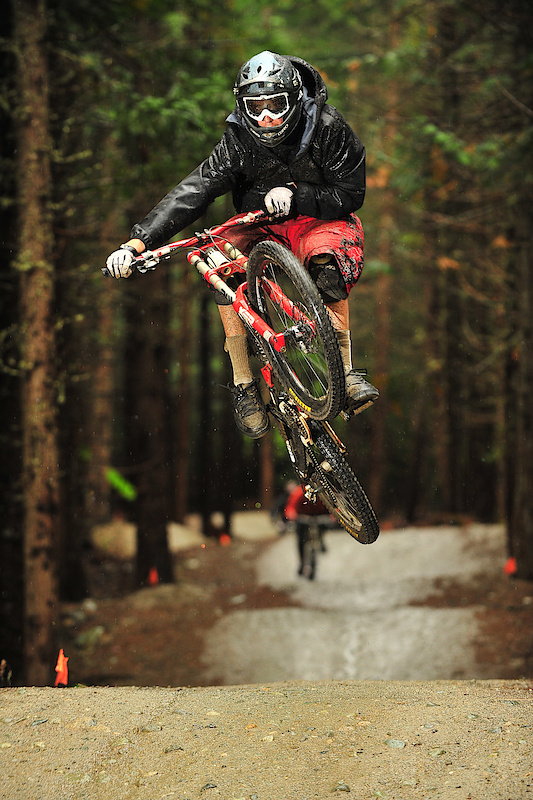2nd lap of a super rainy day. Having a total blast! Thanks to Coast Mountain Photography for snapping the great pics!