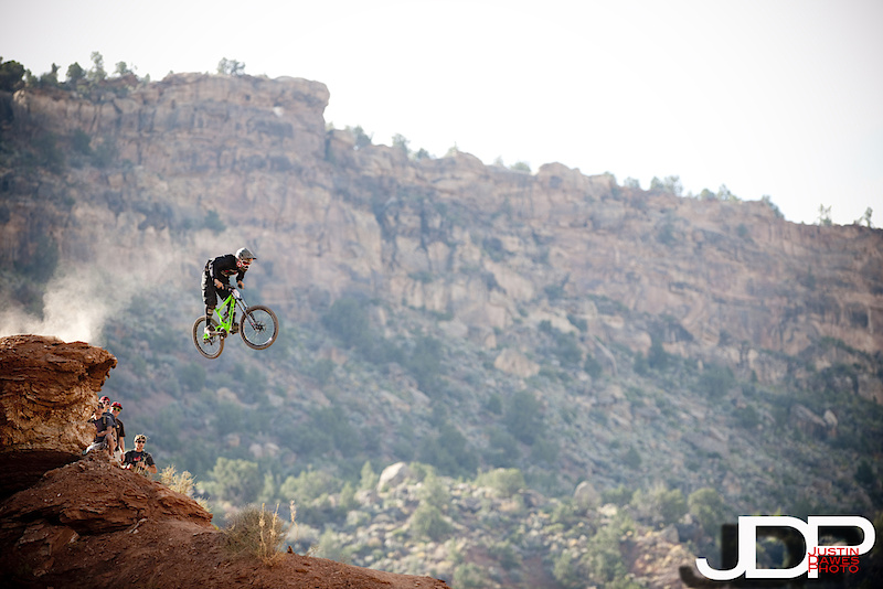 Sending it at the Rampage, Friday qualifier.