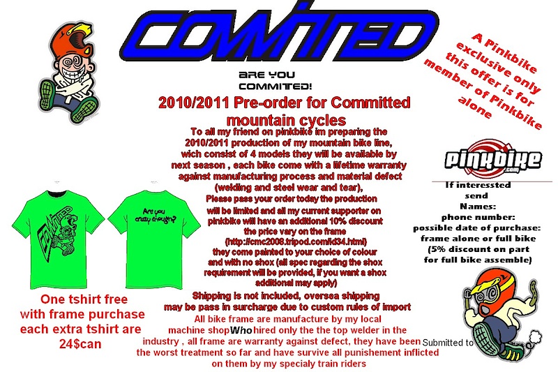 special offer for my pinkbike friend only.