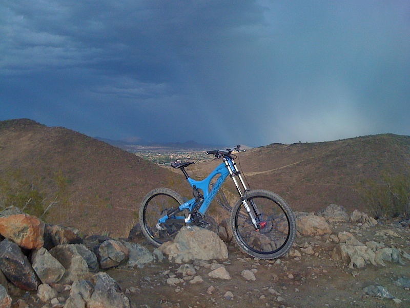 Top of the hill I climb with my bike, after a thunderstorm.