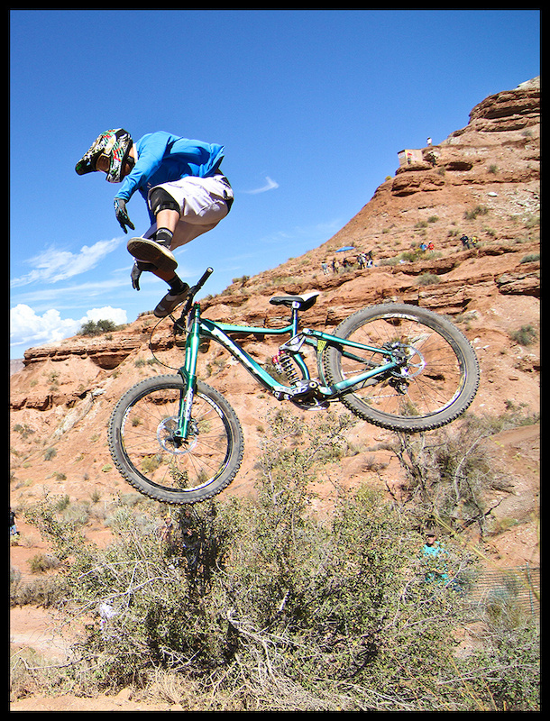 Sorge ejecting during Saturday's practice...Rampage