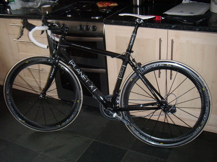 my planet x road bike, brand new durace groupset with cosmic carbons