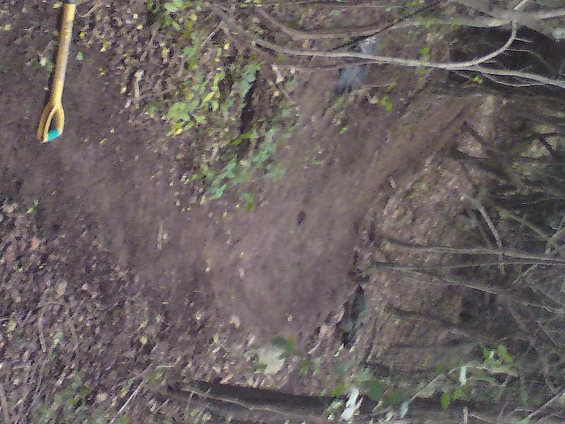 second berm into a small hipp a new dh trail that i have just started making in denbigh