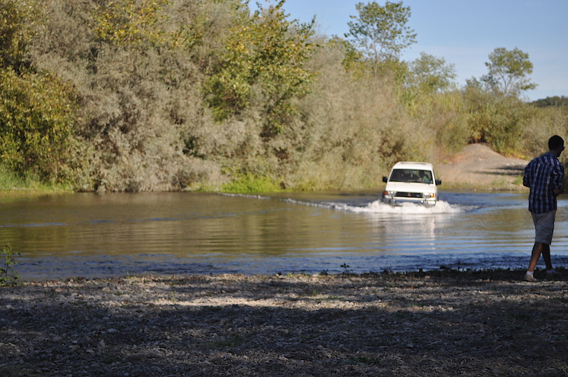 me taking my Montero(which is all stock) across the river on a little 6 mile off-road jaunt