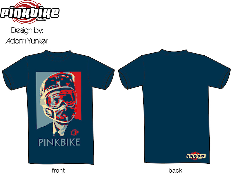 "Pinkbike Presidential Campaign Tee" - Design by: Adam Yunker - If you like the design, please favorite it! Thanks!