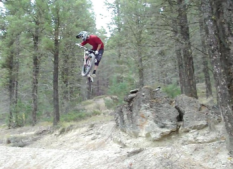 Bad quality cuz it was cropped from a video, Fun day riding Swansea at Invermere