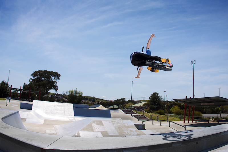 Tuck air at Epping skate park. Place is pretty damn rad! Its just a shame its in the middle of no where and a trek in itself to get there. Work it though!!