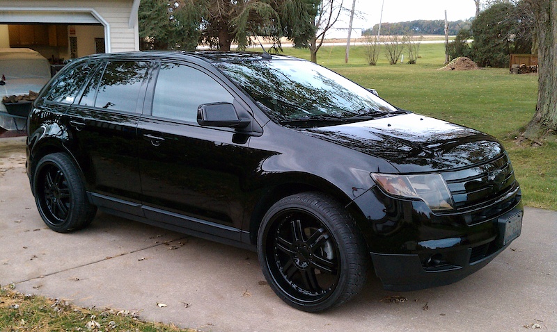 Black ford edge with black rims #9